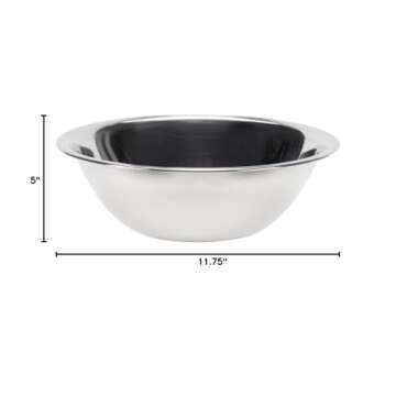 Vollrath 5-Quart Economy Mixing Bowl, Stainless Steel (47935)