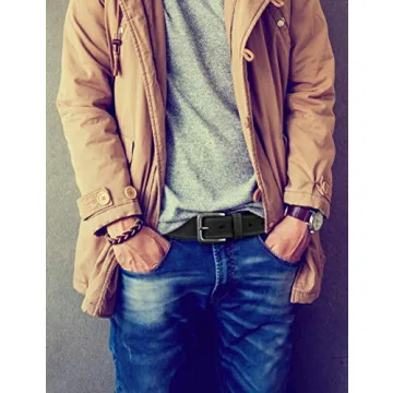 Timberland Classic Leather Jean Belt for Men 1.4 Inches