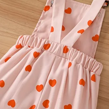 Cute Baby Girl Valentine's Outfit with Ruffled Sleeves