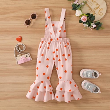Cute Baby Girl Valentine's Outfit with Ruffled Sleeves