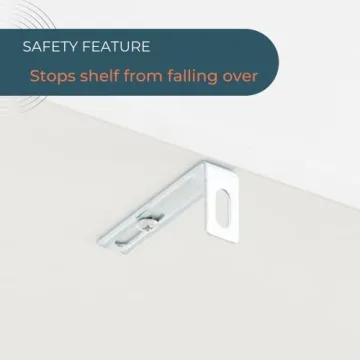 Sturdis Toy Storage Organizer with Bookshelf and Safety Bracket