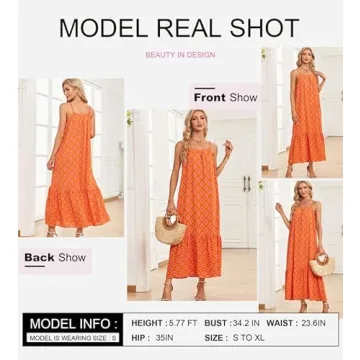 Dokotoo Plus Size Floral Maxi Dress for Summer 2025