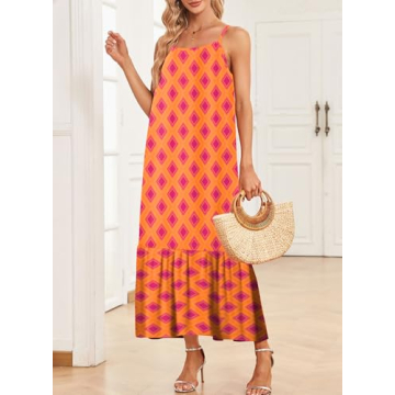 Dokotoo Plus Size Floral Maxi Dress for Summer 2025