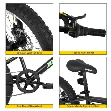 JOYSTAR 20 Inch Kids Mountain Bike for Ages 7-12