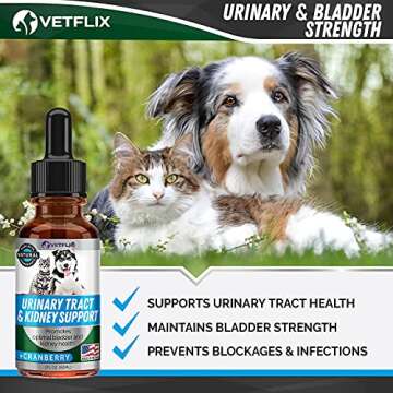 Vetflix Cranberry UTI Treatment for Dogs & Cats - USA Made