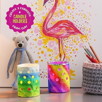 Light-up Clay Lanterns Making Kit for Kids & Tweens