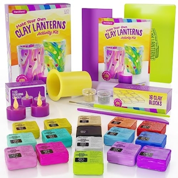 Light-up Clay Lanterns Making Kit for Kids & Tweens