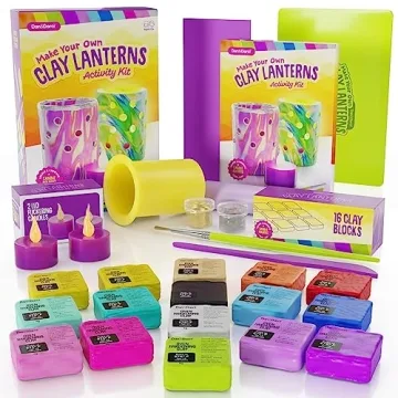 Light-up Clay Lanterns Making Kit for Kids & Tweens