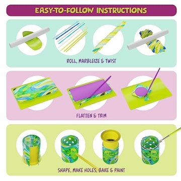 Light-up Clay Lanterns Making Kit for Kids & Tweens