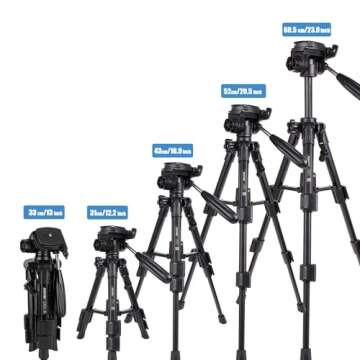 Mini Tripod for Camera,Zomei Travel Table Tripod with 3-Way Pan/Tilt Head 1/4 inches Quick Release Plate and Bag for DSLR Camera Tripod Carrying Bag