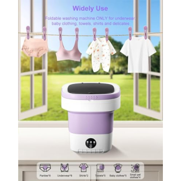 16L Portable Folding Washing Machine for Baby Clothes