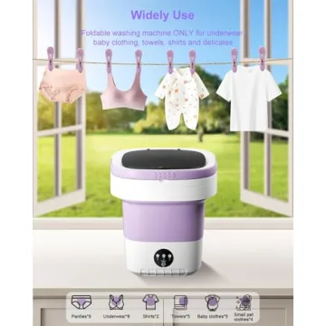 16L Portable Folding Washing Machine for Baby Clothes