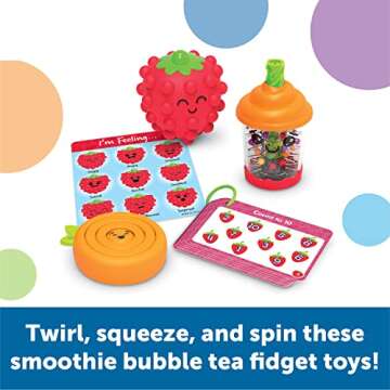 Learning Resources Smoothie Tea Break!™ Sensory Fidget Activity Set, Sensory Toys for Toddlers, So...