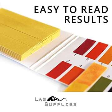 Litmus Test Paper pH Test Strips, Universal Application (pH 1-14), 200 Testing Strips | for Saliva, Soap, Urine, Food, Liquids, Water with Soil Testing, and Lab Monitoring