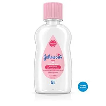Johnson's Baby Oil, Pure Mineral Oil to Prevent Moisture Loss, Original 3 fl. oz