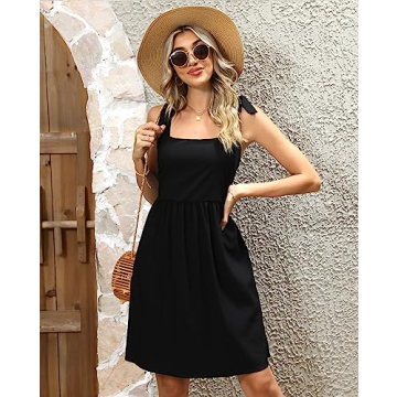 Clarisbelle Summer Beach Mini Dress with Tie Straps