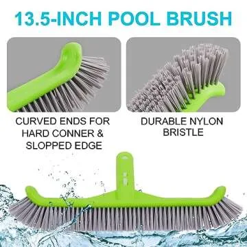 Sepetrel Deluxe Swimming Pool Cleaning Kit with Spa Jet Pool Vacuum Cleaner,Pool Brush, Semi-deep Skimmer Net & Adjustable 57.5-inch Pole,Ideal for Cleaning Above Ground Pools, Inflatable Pool