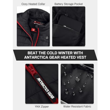 ANTARCTICA GEAR Heated Vest for Women with Battery Pack