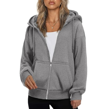Zeagoo Hoodies for Women - Cozy Fall Fleece Zip-Up Sweatshirt