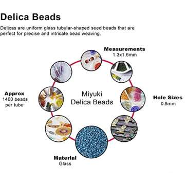 Miyuki 11/0 Opaque White Seed Beads for Crafting