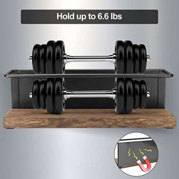 KitHero 2 Pack Strong Magnetic Spice Rack Organizer for Refrigerator and Microwave Oven, Metal Fridg...