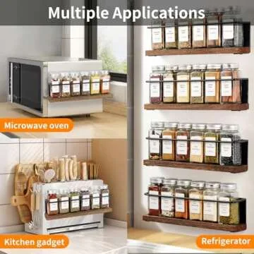 KitHero Magnetic Spice Rack for Refrigerator and Storage