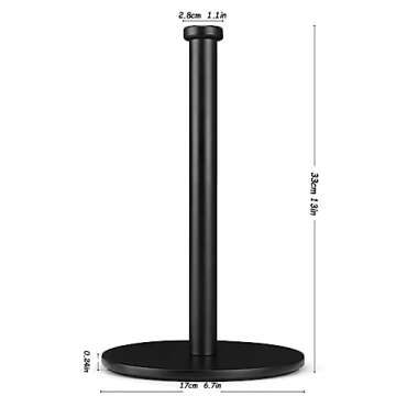 KEWANNO Black Paper Towel Holder for Kitchen Use