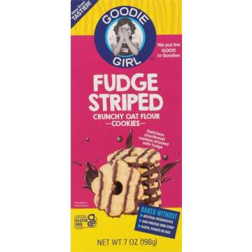 GOODIE GIRL Fudge Striped Cookies, Indulgent Treats for Everyone