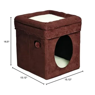 Curious Cat Cube: Stylish, Cozy Hideout for Pets