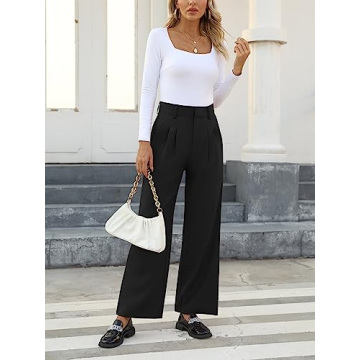 NIMIN High Waisted Work Pants Comfortable Elegant Style