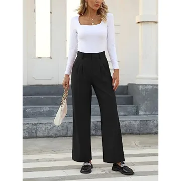NIMIN High Waisted Work Pants Comfortable Elegant Style