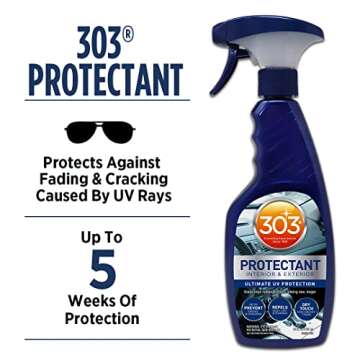 303 Products Automotive Protectant Spray - Helps Prevent Fading & Cracking, Repels Dust, Lint & Stai...