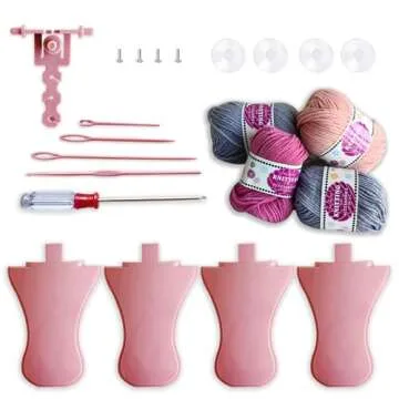 SENTRO Knitting Machine, 48 Needles Knitting Crochet Machine, Smart Knitting Loom Machine with Row Counter for Adults Beginners, Circular Double Knit Loom Crochet Knitting Machine Kit for Hat Socks