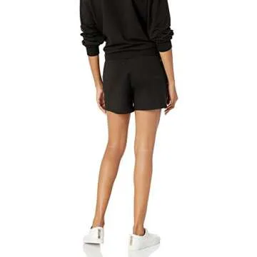 The Drop Women's Elaina Pull-On French Terry Sweatshort, Black, S