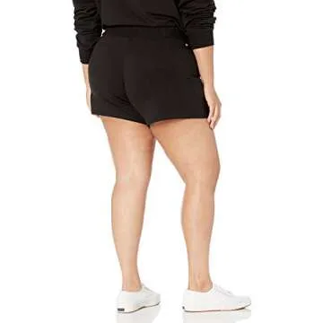 The Drop Women's Elaina Pull-On French Terry Sweatshort, Black, S