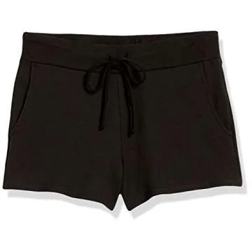 The Drop Women's Elaina Pull-On French Terry Sweatshort, Black, S