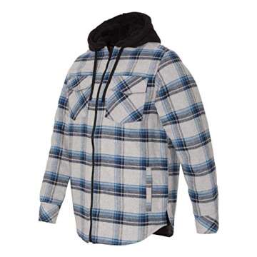 Burnside Quilted Flannel Full-Zip Hooded Jacket - Comfort Meets Utility