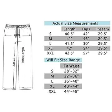 Lavenderi Mens Satin Pajama Pants, Long Pj Bottoms (Small, Black)