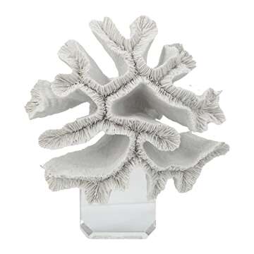 A&B Home Coral Sculpture - Elegant Beach Décor Centerpiece