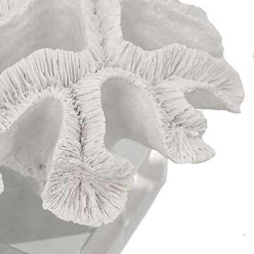 A&B Home Coral Sculpture - Elegant Beach Décor Centerpiece