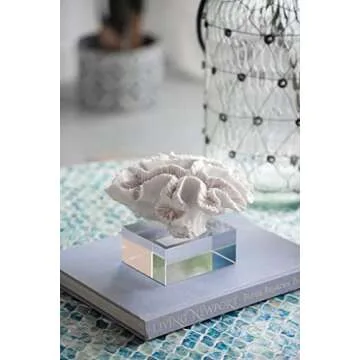 A&B Home Coral Sculpture - Elegant Beach Décor Centerpiece