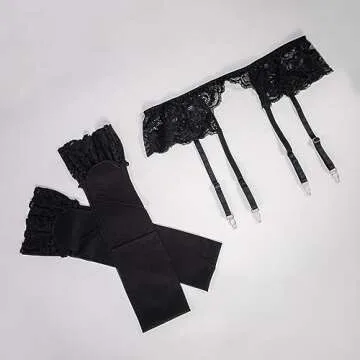Sultry Garter Belt and Stockings Set by Lidogirl