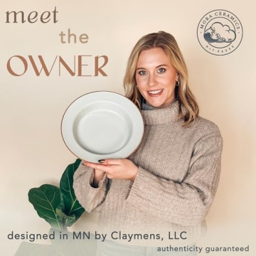 Mora Ceramic Wide Rimmed Soup Bowl Set for Pasta and More