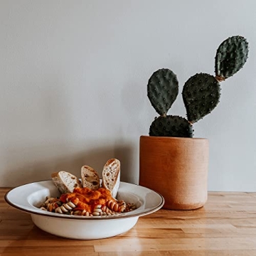 Mora Ceramic Wide Rimmed Soup Bowl Set for Pasta and More