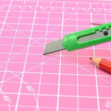 ASTONBAY A4 Pink Cutting Mat for Crafts and Sewing