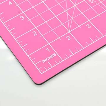 ASTONBAY A4 Pink Cutting Mat for Crafts and Sewing