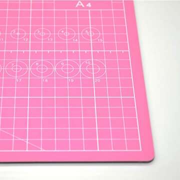 ASTONBAY A4 Pink Cutting Mat for Crafts and Sewing