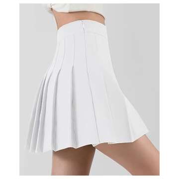 Gothden Women's Girl High Waisted Pleated Tennis Skirt for Stylish Comfort
