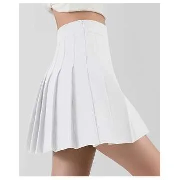 Gothden Women's Girl High Waisted Pleated Tennis Skirt for Stylish Comfort