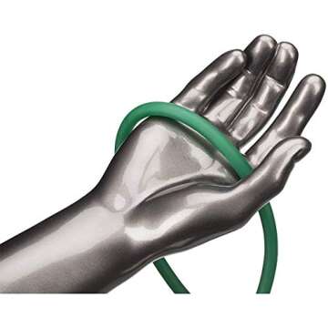 THERABAND Resistance Tubes, Professional Latex Elastic Tubing, Upper & Lower Body, Core Exercise, Physical Therapy, Lower Pilates, At-Home Workout, & Rehab, 25 Foot, Green, Heavy, Intermediate Level 1